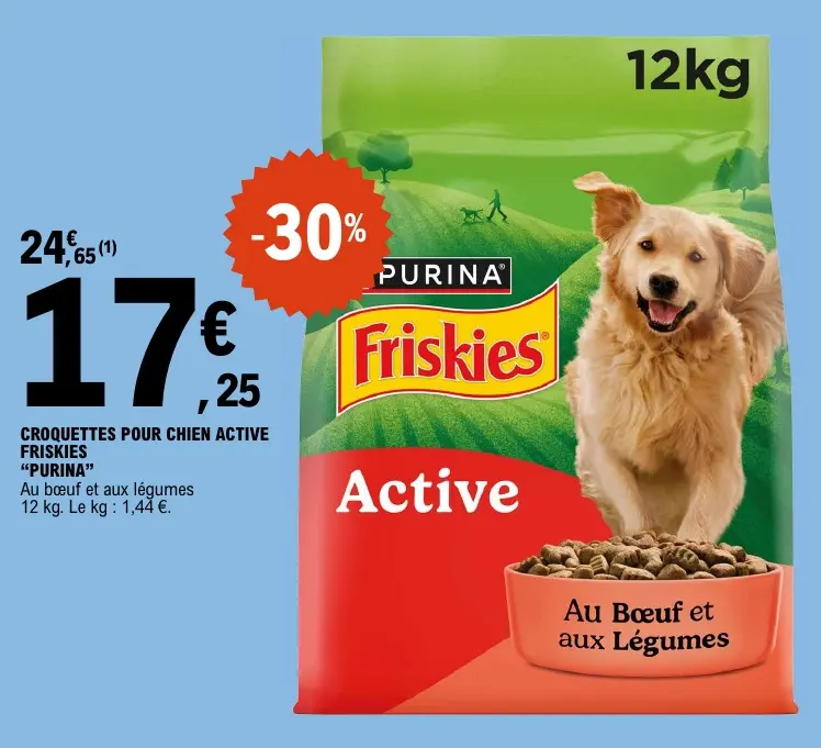 Promotie: Croquettes pour chien active