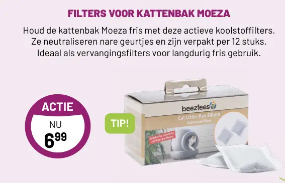 Aanbieding: Filters voor kattenbak moeza