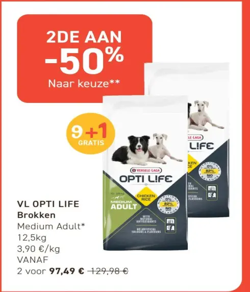 Promotie: VL OPTI LIFE Brokken Medium Adult