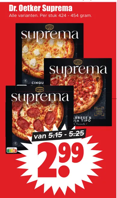 Aanbieding: Suprema pizza