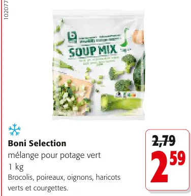 Offre: mélange pour potage vert