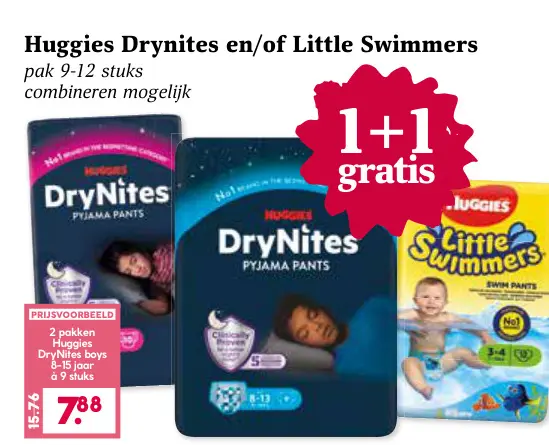 Aanbieding: Drynites en/of Little Swimmers
