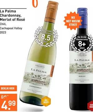 Aanbieding: La Palma Chardonnay, Merlot of Rosé