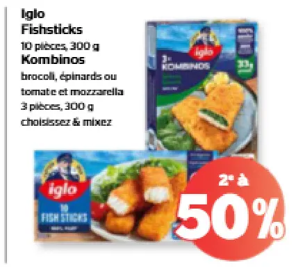 Offre: Fishsticks Kombinos