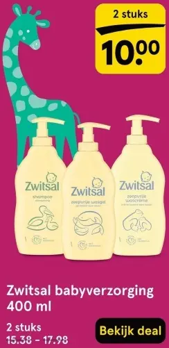 Aanbieding: Babyverzorging 400 ml