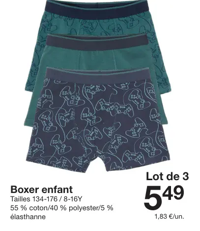 Offre: Boxer enfant