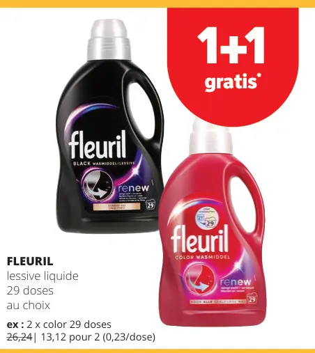 Offre: Fleuril lessive liquide