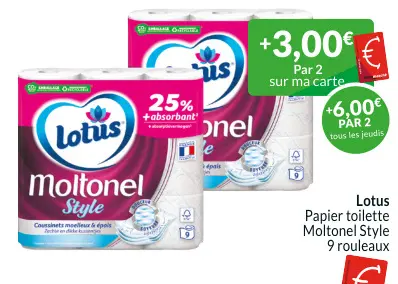 Offre: Papier toilette Moltonel Style