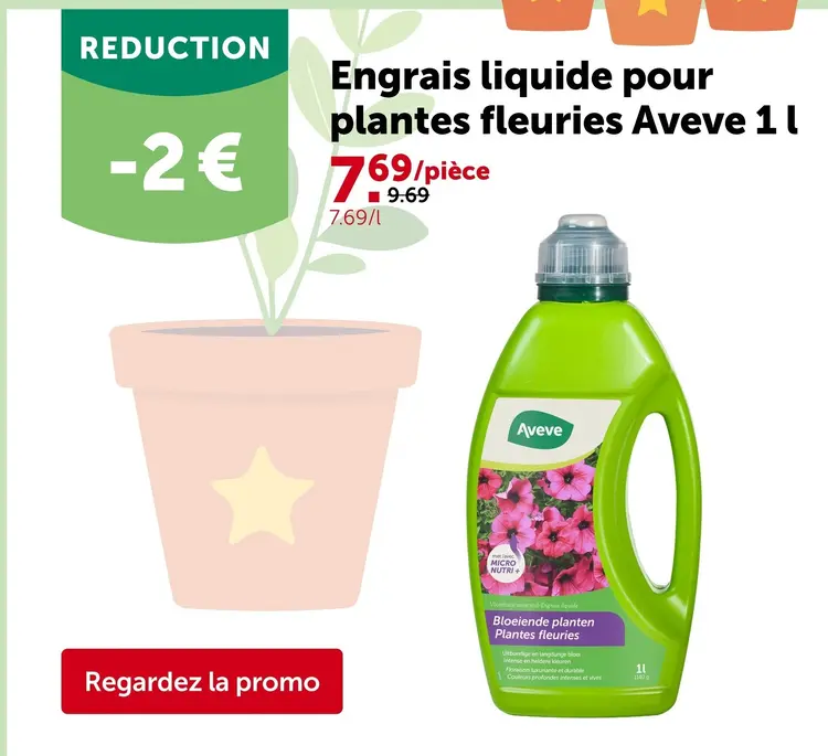 Offre: Engrais liquide pour plantes fleuries