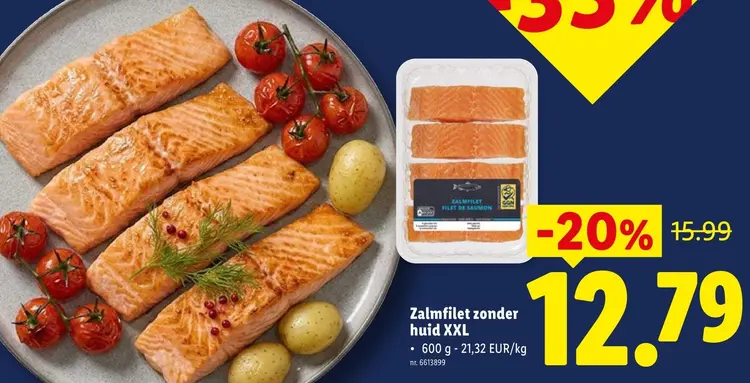 Promotie: Zalmfilet zonder huid XXL