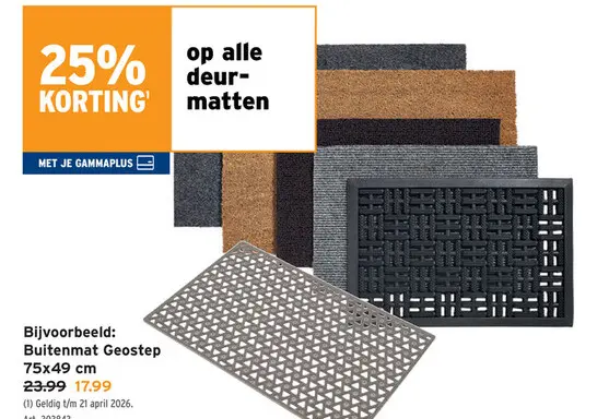 Promotie: Buitenmat Geostep