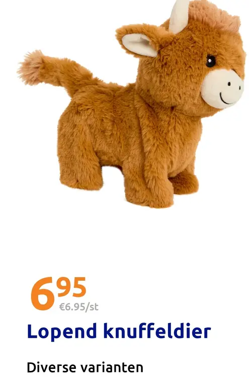 Aanbieding: Lopend knuffeldier