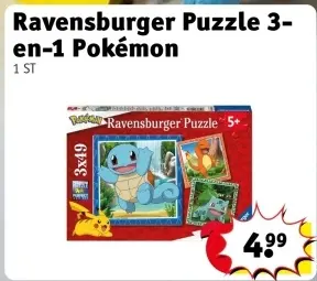Offre: Ravensburger Puzzle 3-en-1 Pokémon