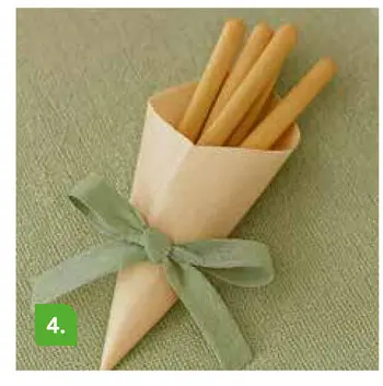 Aanbieding: Appetizer puntzakje van dennenhout