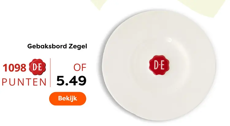Aanbieding: Gebaksbord Zegel