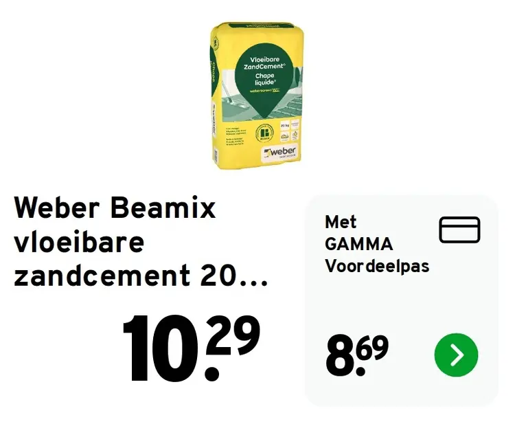 Aanbieding: Beamix vloeibare zandcement