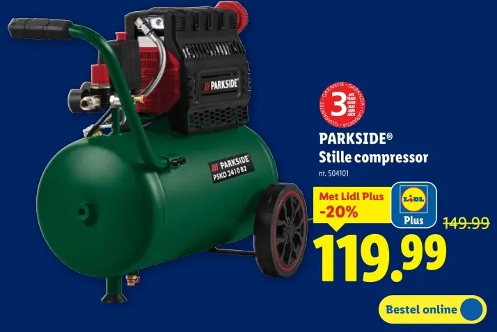 Promotie: Stille compressor