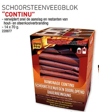Aanbieding: Schoorsteenveegblok "continu"