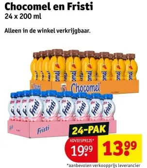 Aanbieding: Chocomel en Fristi