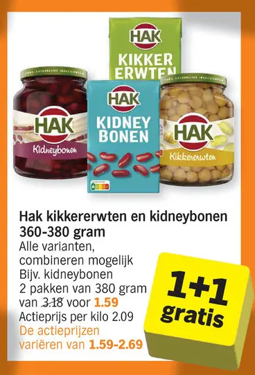 Promotie: Kikkererwten en kidneybonen 360-380