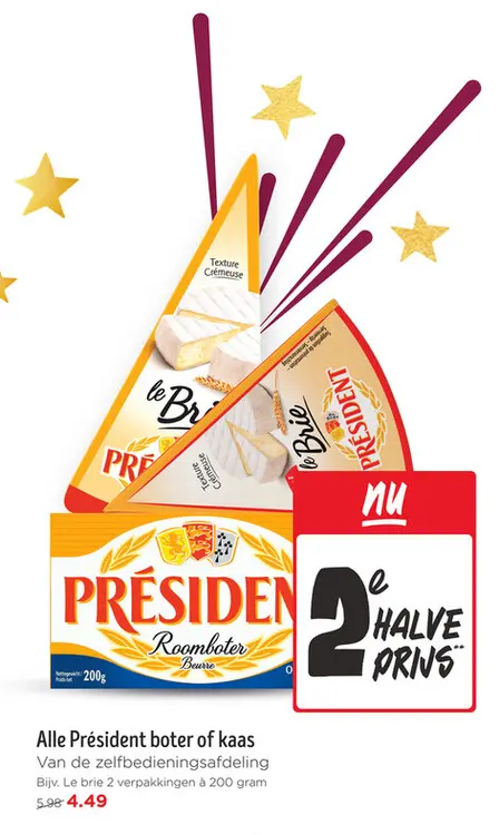 Aanbieding: Président boter of kaas