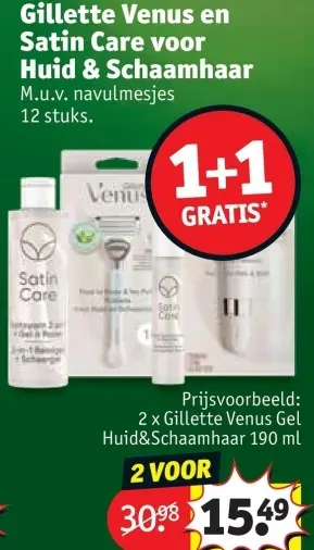 Promotie: Gillette Venus Gel Huid&Schaamhaar