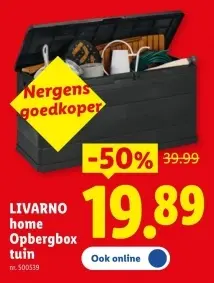 Promotie: Opbergbox tuin