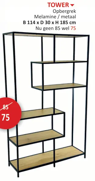 Promotie: TOWER Opbergrek