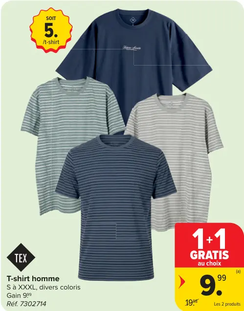 Offre: T-shirt homme