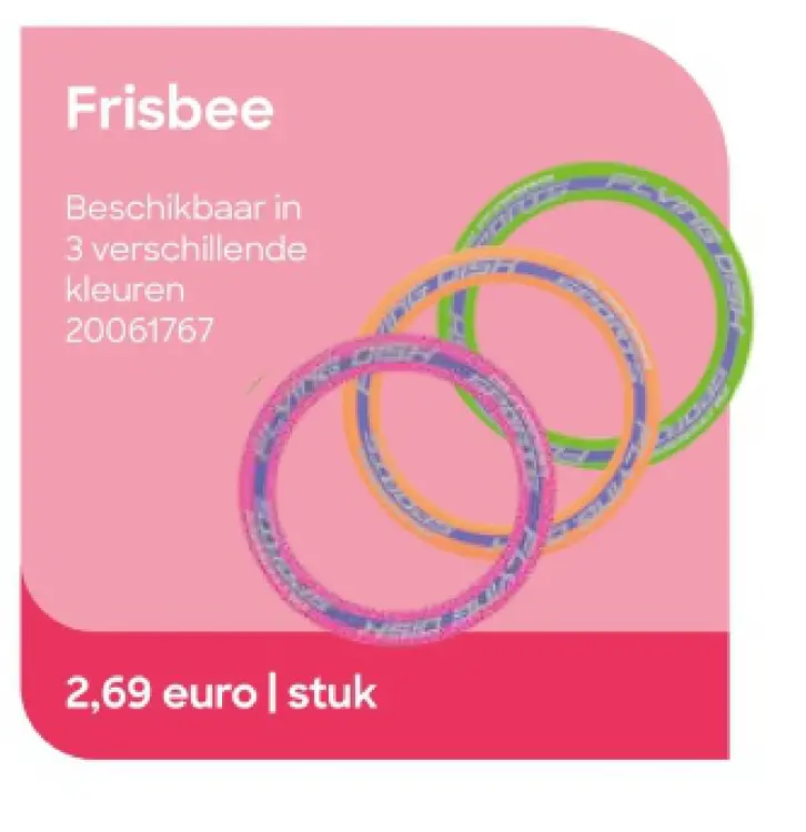 Promotie: Frisbee