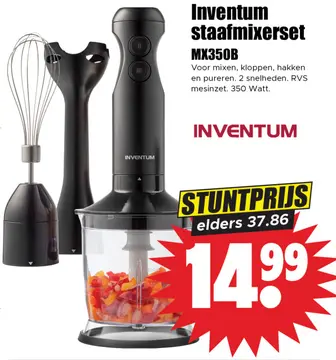Aanbieding: Inventum staafmixerset MX350B