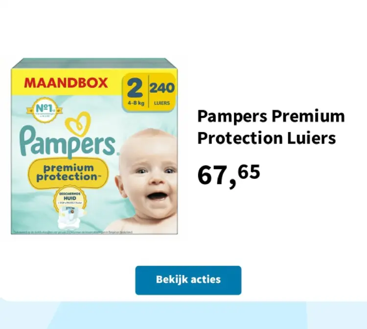 Promotie: Pampers Premium Protection Luiers