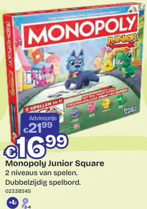 Promotie: Monopoly Junior Square