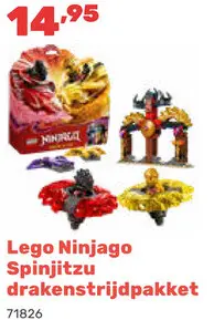 Aanbieding: Lego Ninjago Spinjitzu drakenstrijdpakket