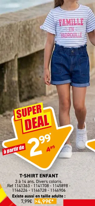 Offre: T-shirt enfant