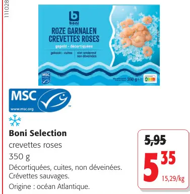 Offre: Roze garnalen crevettes roses