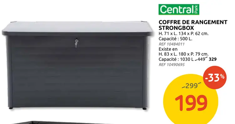 Promotie: Coffre de rangement strongbox