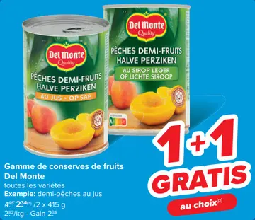 Offre: Gamme de conserves de fruits