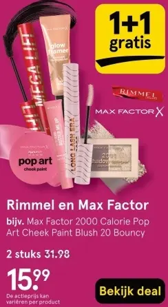 Aanbieding: Rimmel en Max Factor