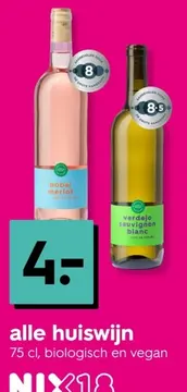 Aanbieding: alle huiswijn