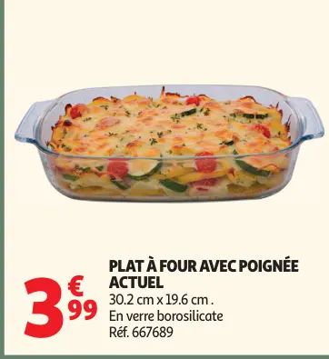 Promotie: Plat à four avec poignée