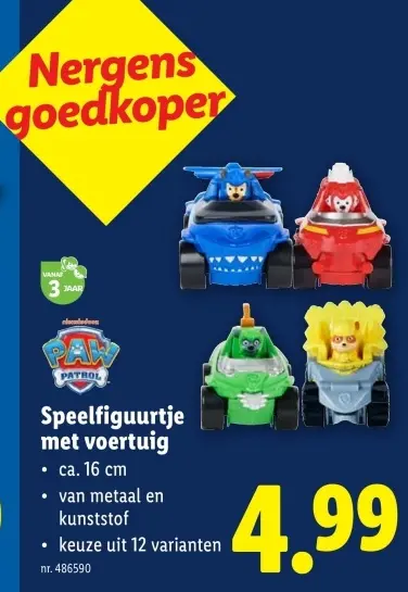 Aanbieding: Speelfiguurtje met voertuig
