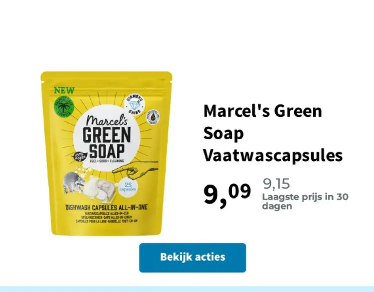 Promotie: Marcel's Green Soap Vaatwascapsules