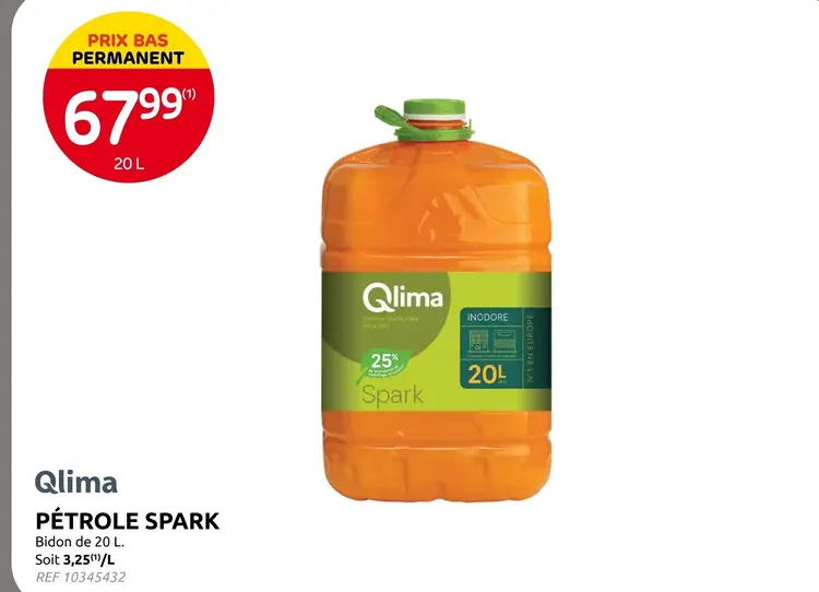 Offre: Pétrole spark
