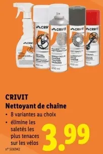 Offre: Nettoyant de chaîne
