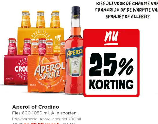 Promotie: Aperol of Crodino