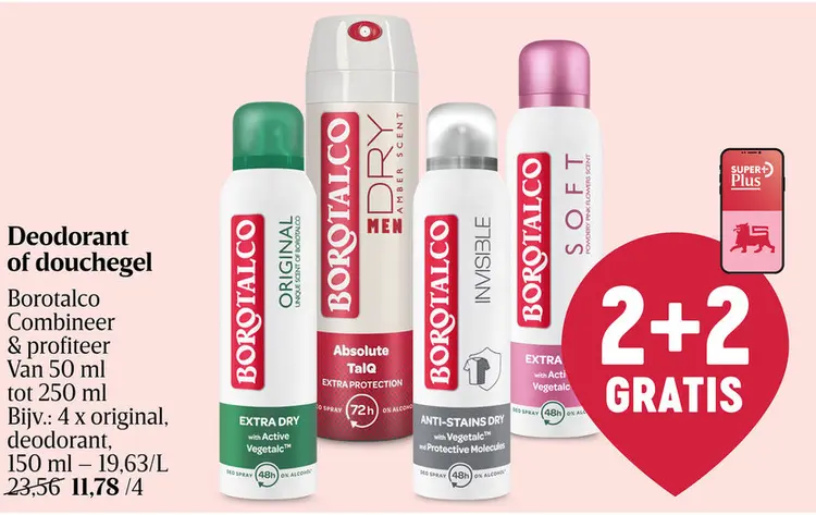 Promotie: Deodorant of douchegel