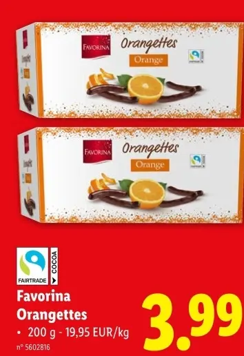 Offre: Orangettes
