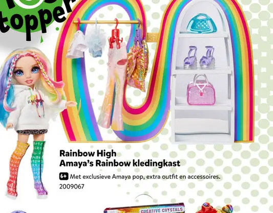 Aanbieding: Rainbow High Amaya's Rainbow kledingkast
