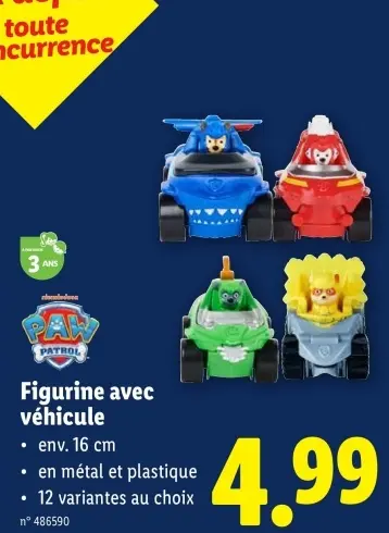 Offre: Figurine avec véhicule